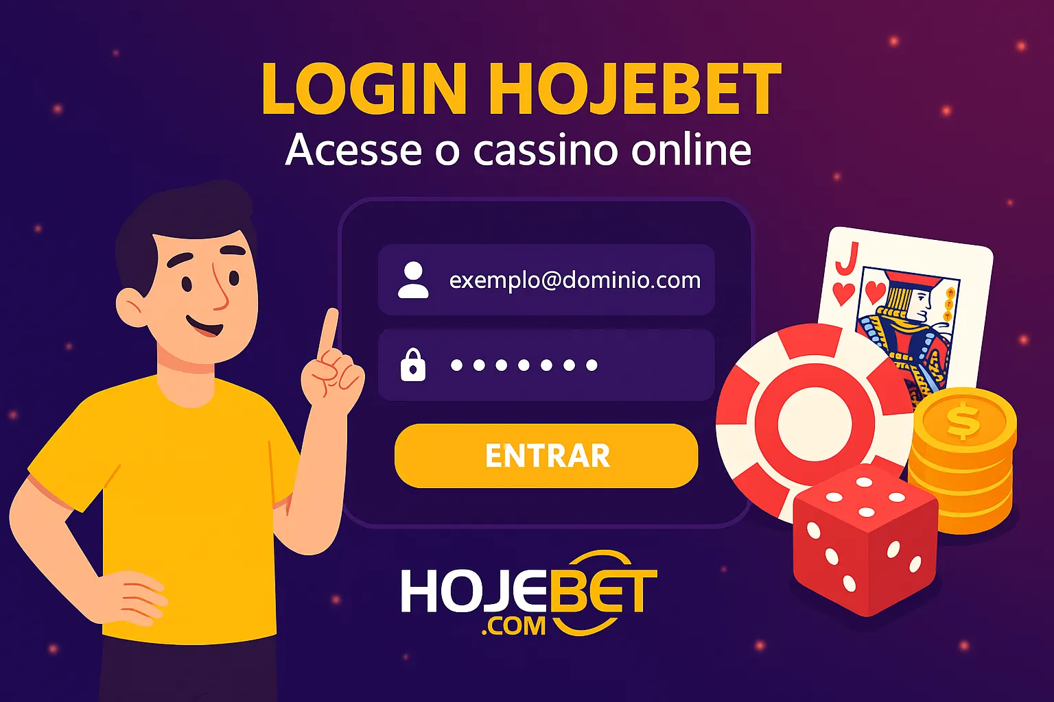 Criar uma nova Conta no plataforma HojeBet